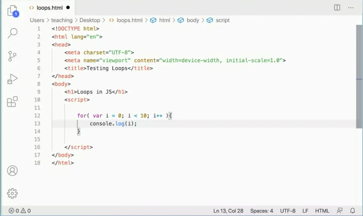 Create a loop with incrementor.