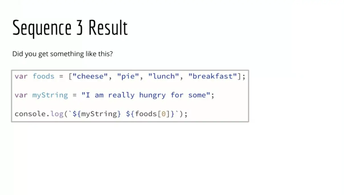 Example, Sequence 3 Result.