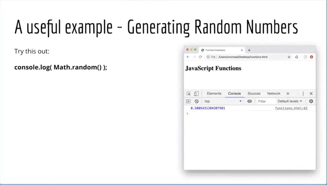 A Useful Example - Generating Random Numbers.