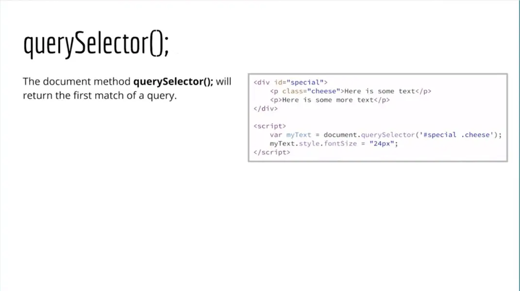 Example, DOM: querySelectorAll();