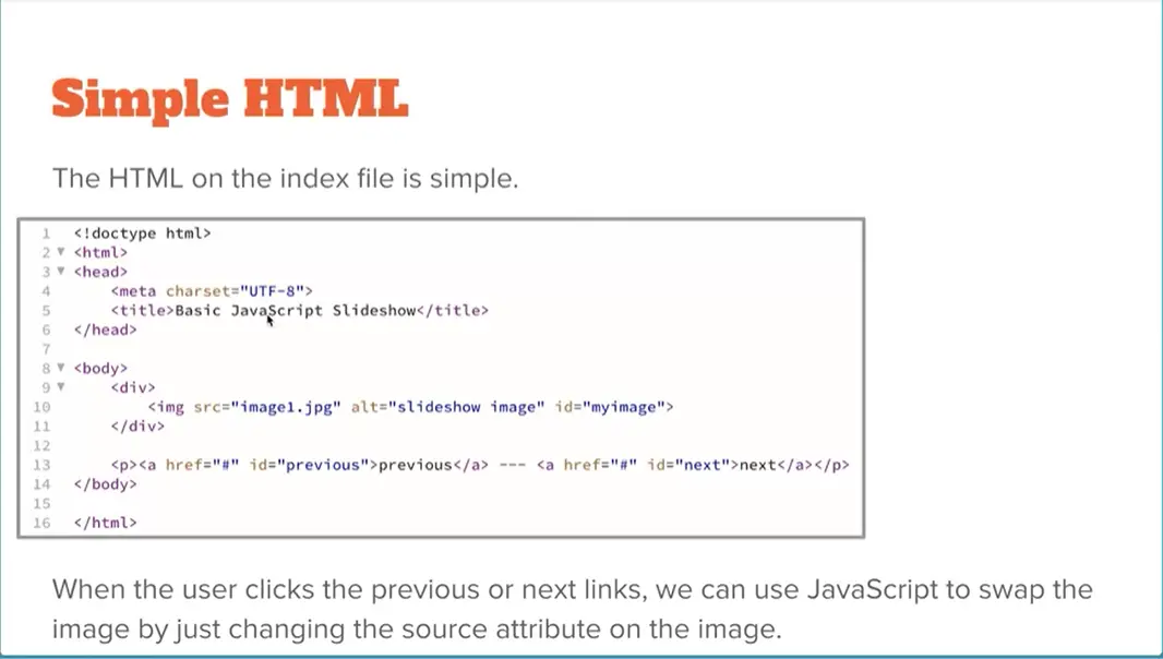 Example, Simple HTML.