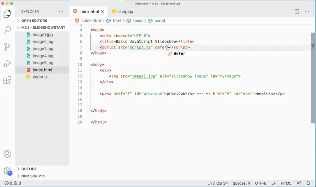 Add script to head of index with 'defer' attribute.