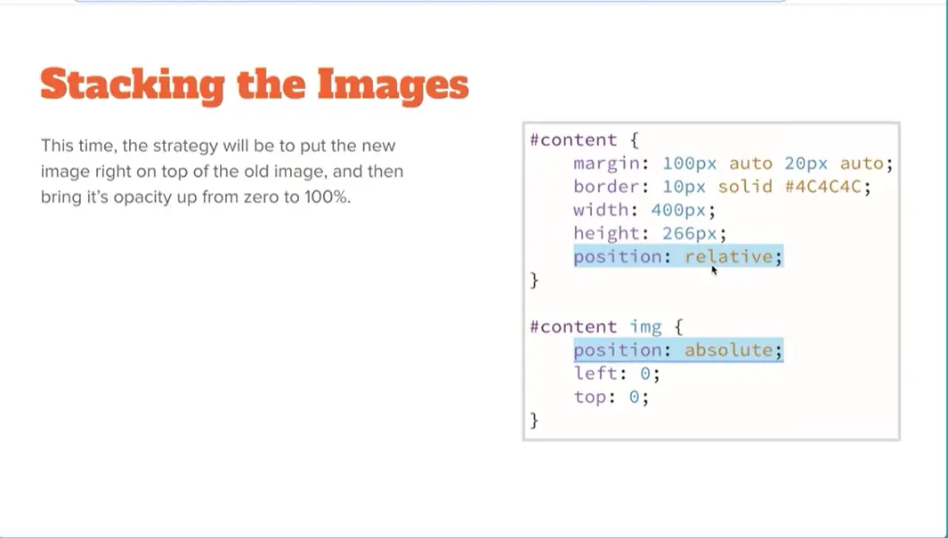 Example, Stacking the Images.